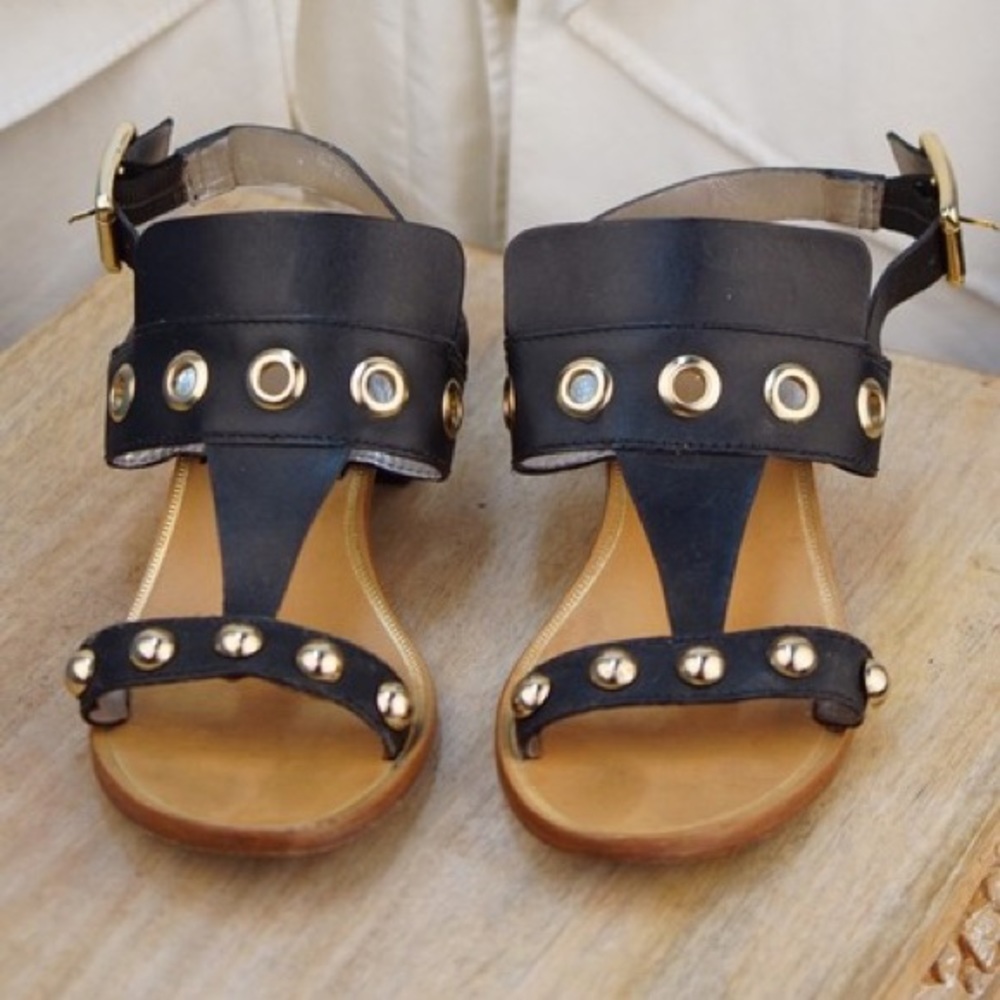 Trina Turk Black Studded Sandal